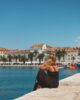 Blick auf Hafenpromenade Riva Split
